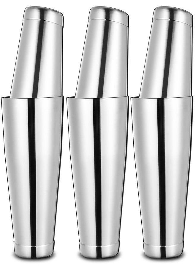Etens Bulk Commercial Cocktail Shakers 6pc Set, Professional Boston Shakers, Weighted Cocktail Shaker Tins for Bartending - Stainless Steel Bar Shaker Set for Restaurants & Bars - Silver - Image 1